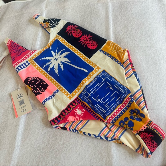 NWT Maaji Paradise Postals Claire Classic One Piece - Picture 11 of 14